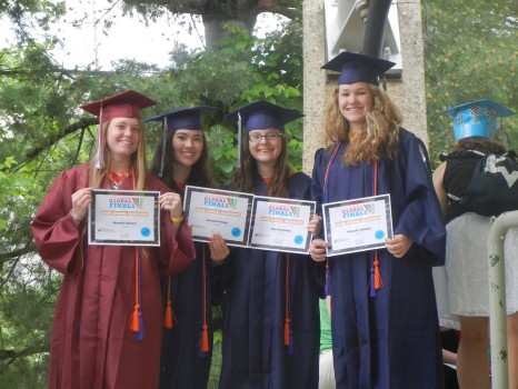 From left to right: Shanelle Roberts, Elise McCarthy, Christine Henry, Miranda Smithey