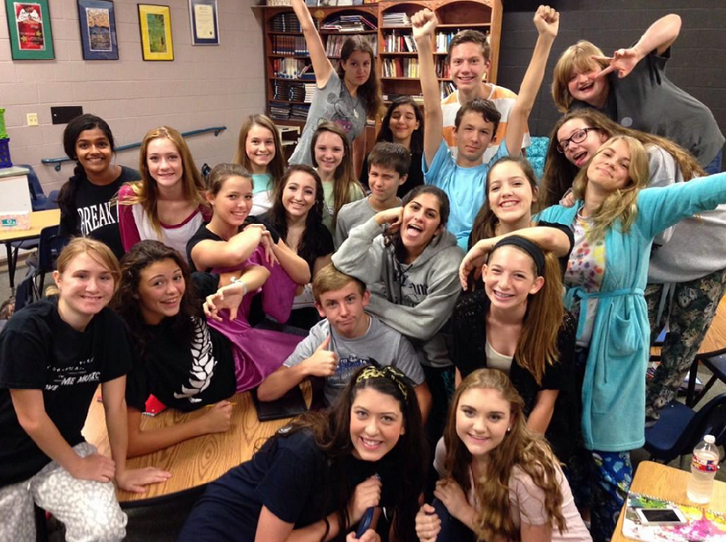 @mrtpaws: My Theatre 1 rocks!! PJ day at FMHS. Its gonna be an amazing year!!