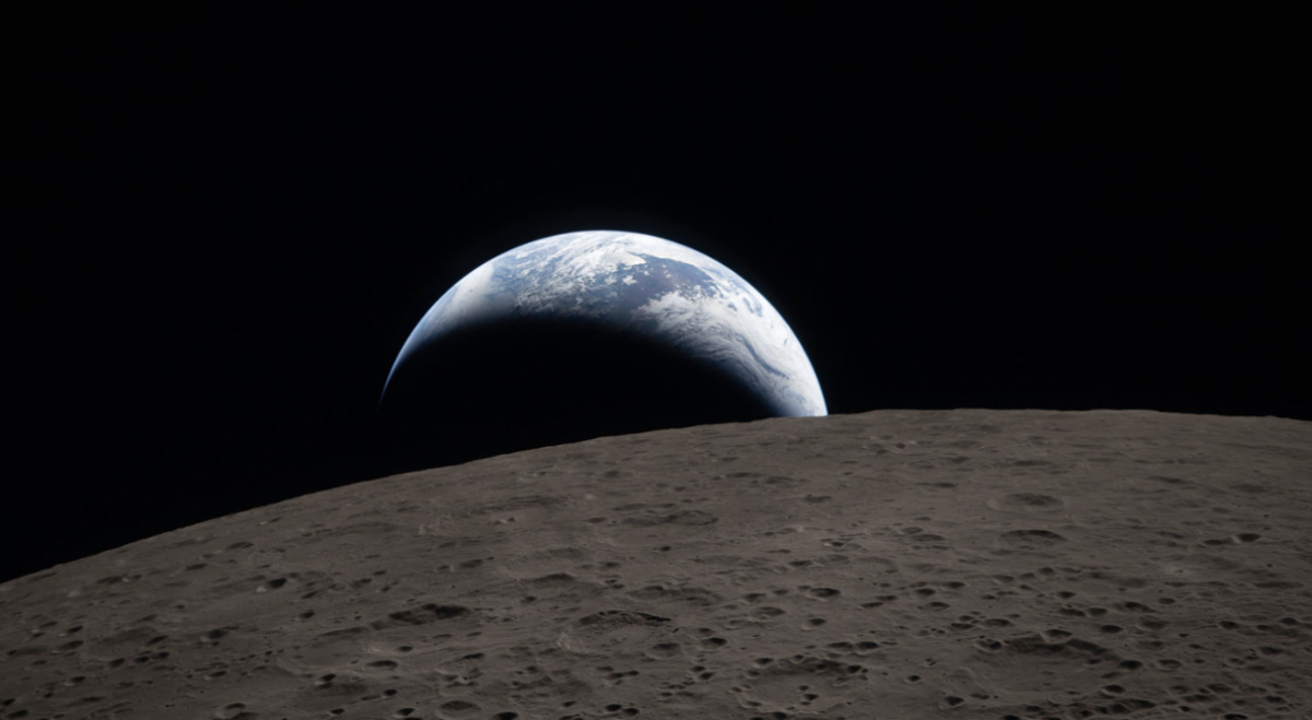 Image of Earthset taken by the Artemis II crew.